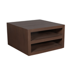 Salontafel Brussel | Walnut | Mangohout 80x80