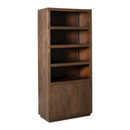 Boekenkast Brussel | 4-vaks | Mangohout Brown