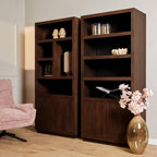Boekenkast Brussel | 4-vaks | Mangohout Brown