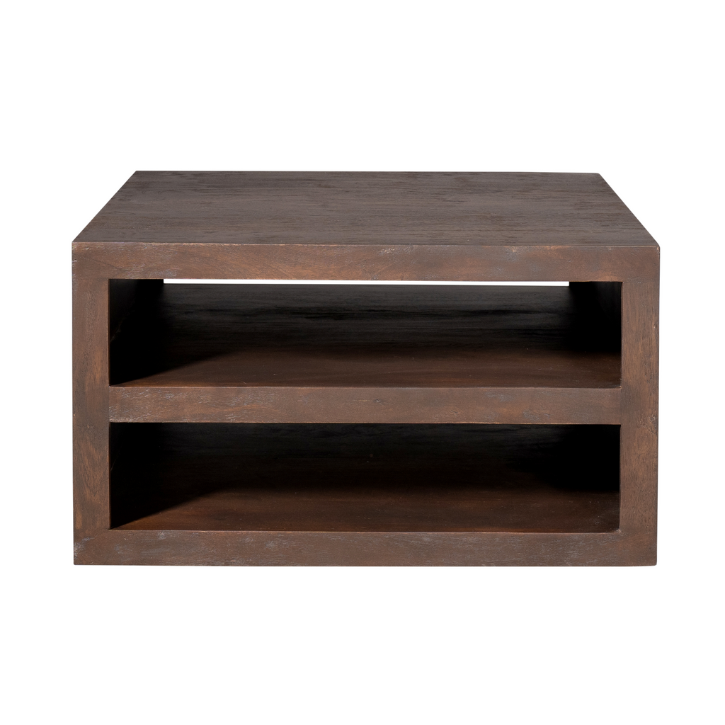 Salontafel Brussel | Mangohout | Bruin 80x80