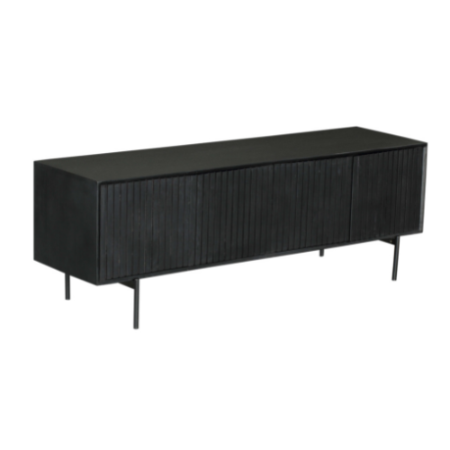 Tv meubel Madison | 4-Deurs | Mango & Zwart