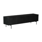 Tv meubel Madison | 4-Deuren | Mango zwart