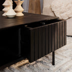 Salontafel Madison | 2 Laden | Mangohout | Zwart