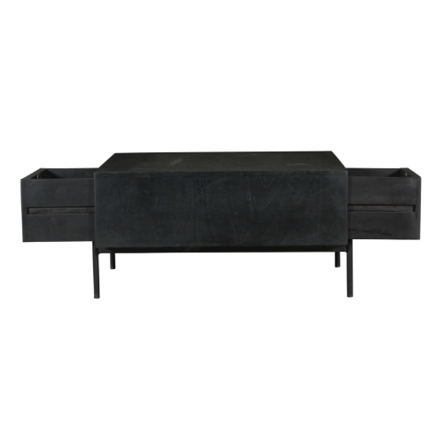 Salontafel Madison | 2 Laden | Mangohout | Zwart