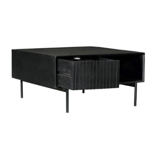 Salontafel Madison | 2 Laden | Mangohout | Zwart