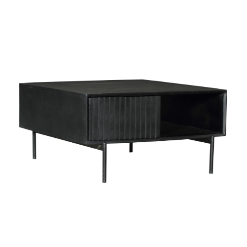 Salontafel Madison | 2 Laden | Mangohout | Zwart