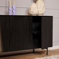Dressoir Madison | 4-Deurs | Mango & Zwart