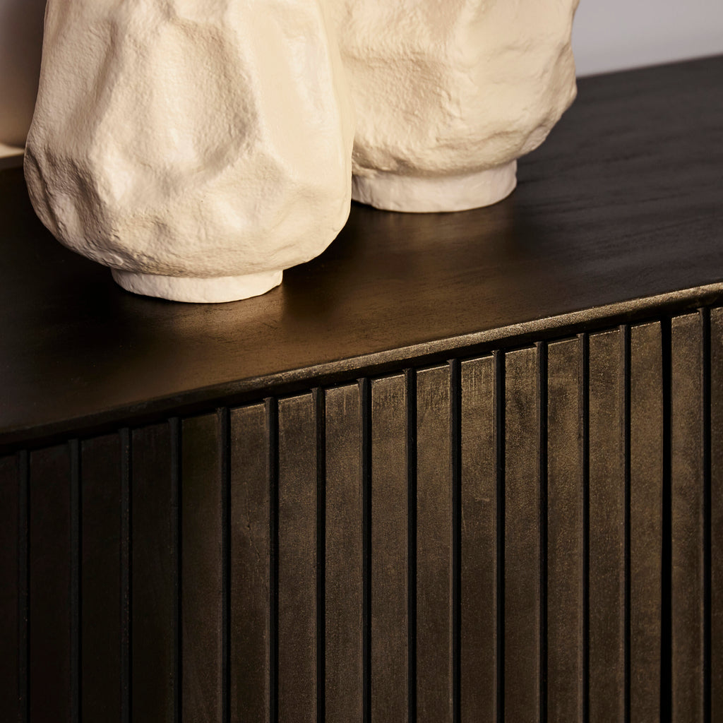 Dressoir Madison | 4-Deurs | Mango & Zwart
