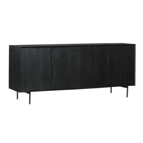 Dressoir Madison | 4-Deurs | Mango & Zwart