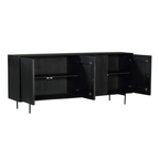 Dressoir Madison | 4-Deurs | Mango & Zwart