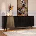 Dressoir Madison | 4-Deurs | Mango & Zwart