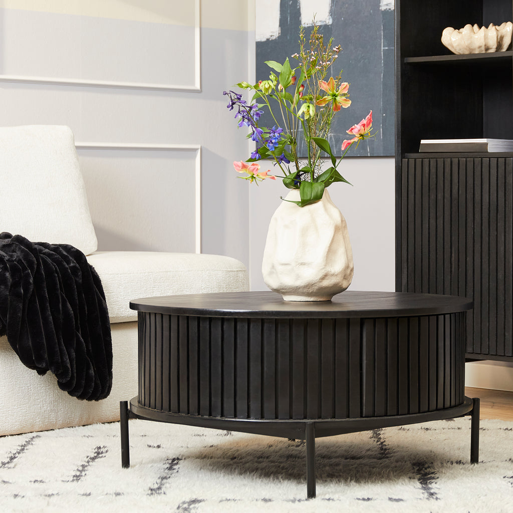 Salontafel Madison | Rond | Mango & zwart