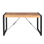 Eettafel Boaz | Mangohout | Zwarte U-poten