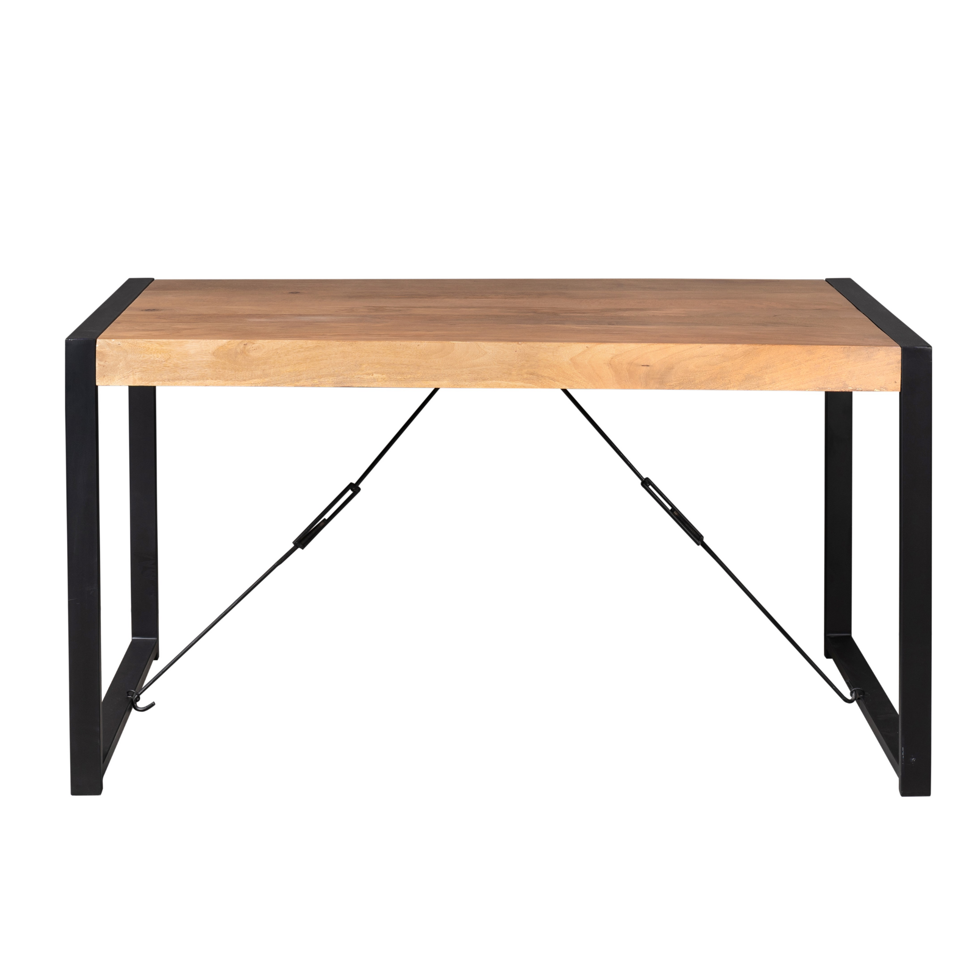 Eettafel Boaz | Mangohout | Zwarte U-poten