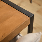 Eettafel Boaz | Mangohout | Zwarte U-poten