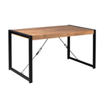 Eettafel Boaz | Mangohout | Zwarte U-poten