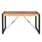 Eettafel Boaz | Mangohout & Metaal | 160x80