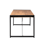 Eettafel Boaz | Mangohout | Metalen U-poten 200x90