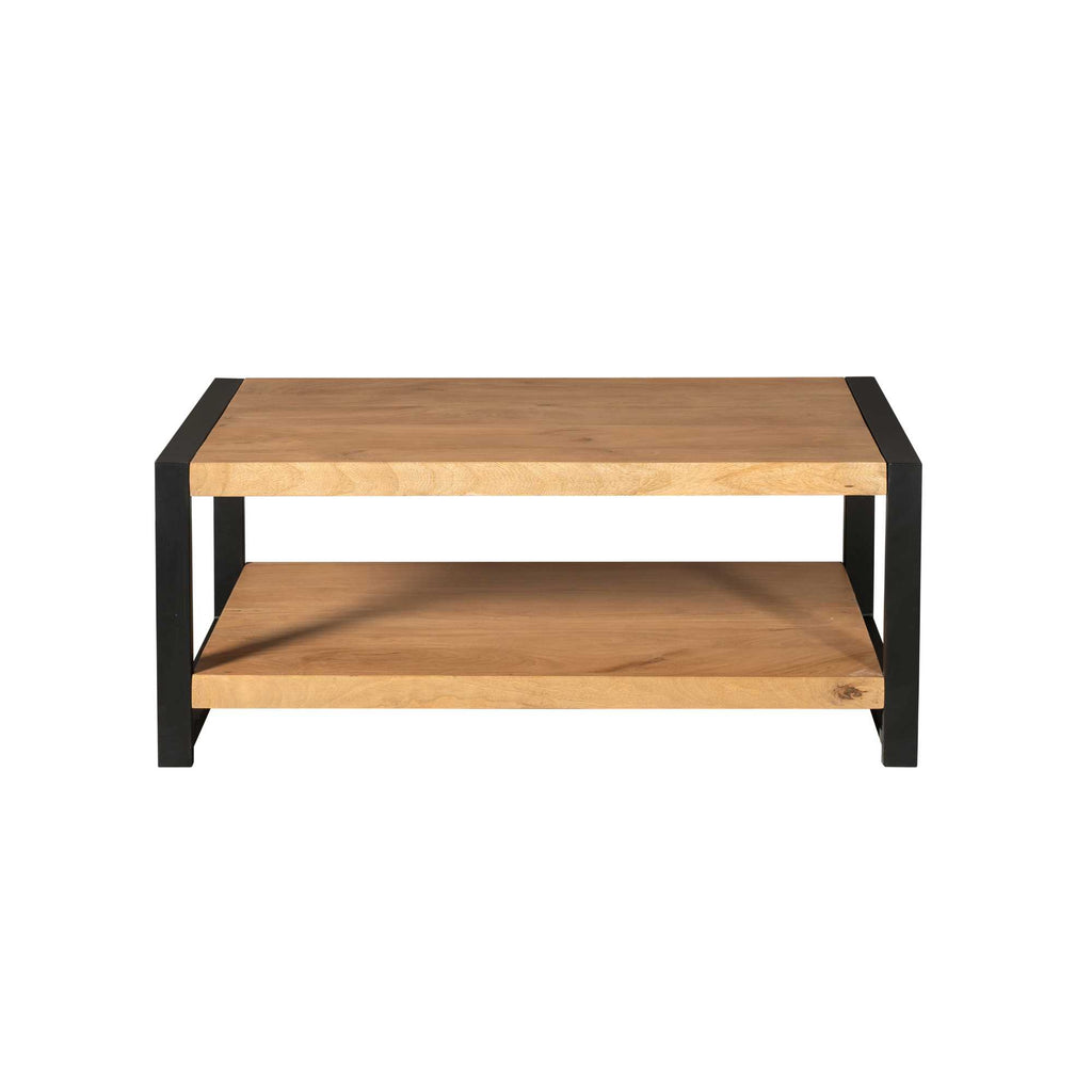 Salontafel Boaz | Mangohout & Metaal | 110x60 cm