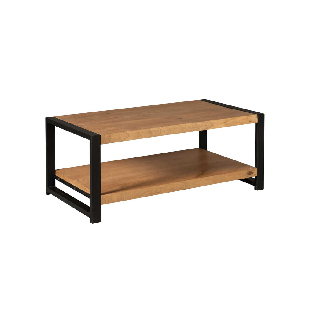 Salontafel Boaz | Mangohout & Metaal | 110x60 cm