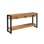 Sidetable Boaz | 3 Lades | Mangohout & Zwart