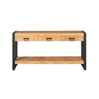 Sidetable Boaz | 3 Lades | Mangohout & Zwart