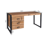 Bureau Boaz | 3 Laden | Massief mango naturel
