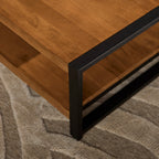 Salontafel Boaz | Mangohout | Metaal onderstel