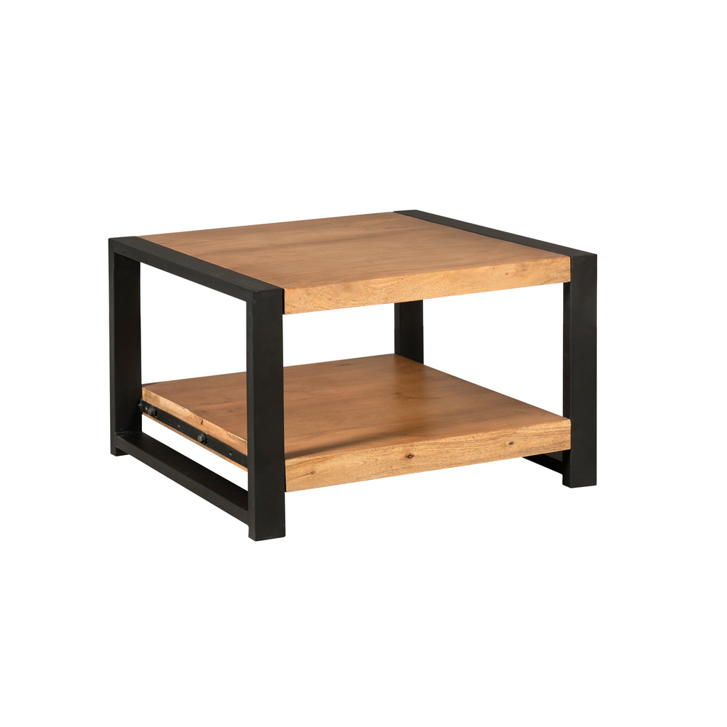 Salontafel Boaz | Mangohout | Metaal onderstel