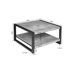 Salontafel Boaz | Mangohout | Metaal onderstel