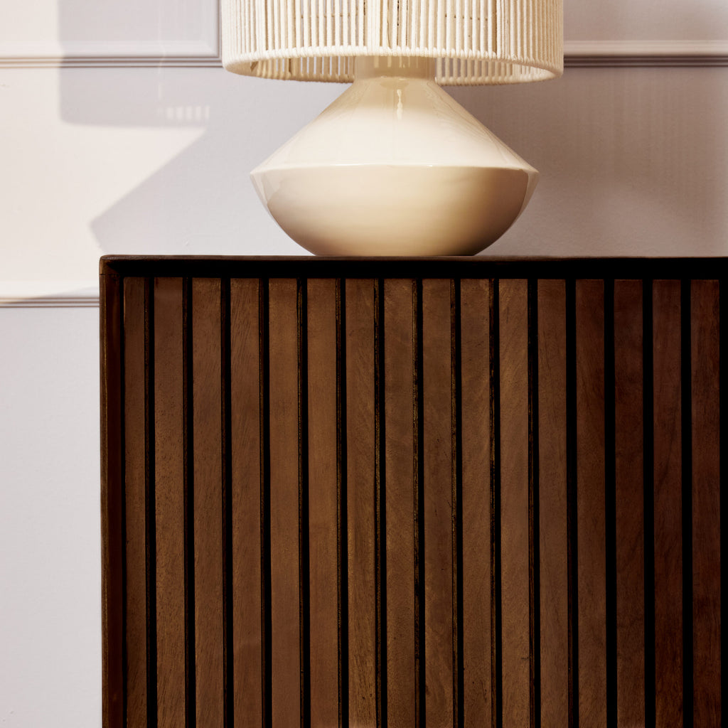 Dressoir Madison | 4-Deurs | Mangohout & Zwart