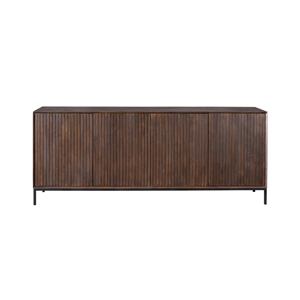 Dressoir Madison | 4-Deurs | Mangohout & Zwart
