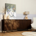 Dressoir Madison | 4-Deurs | Mangohout & Zwart