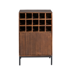 Wijnkast Madison | Mangohout | 15-vaks