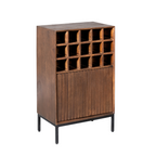 Wijnkast Madison | Mangohout | 15-vaks