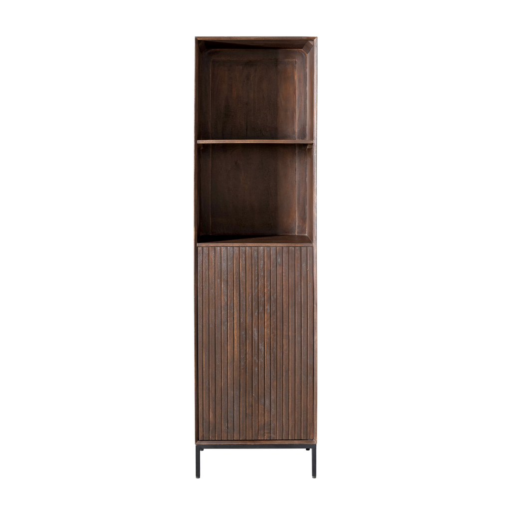 Boekenkast Madison | 1 Deur | Mangohout & Metaal