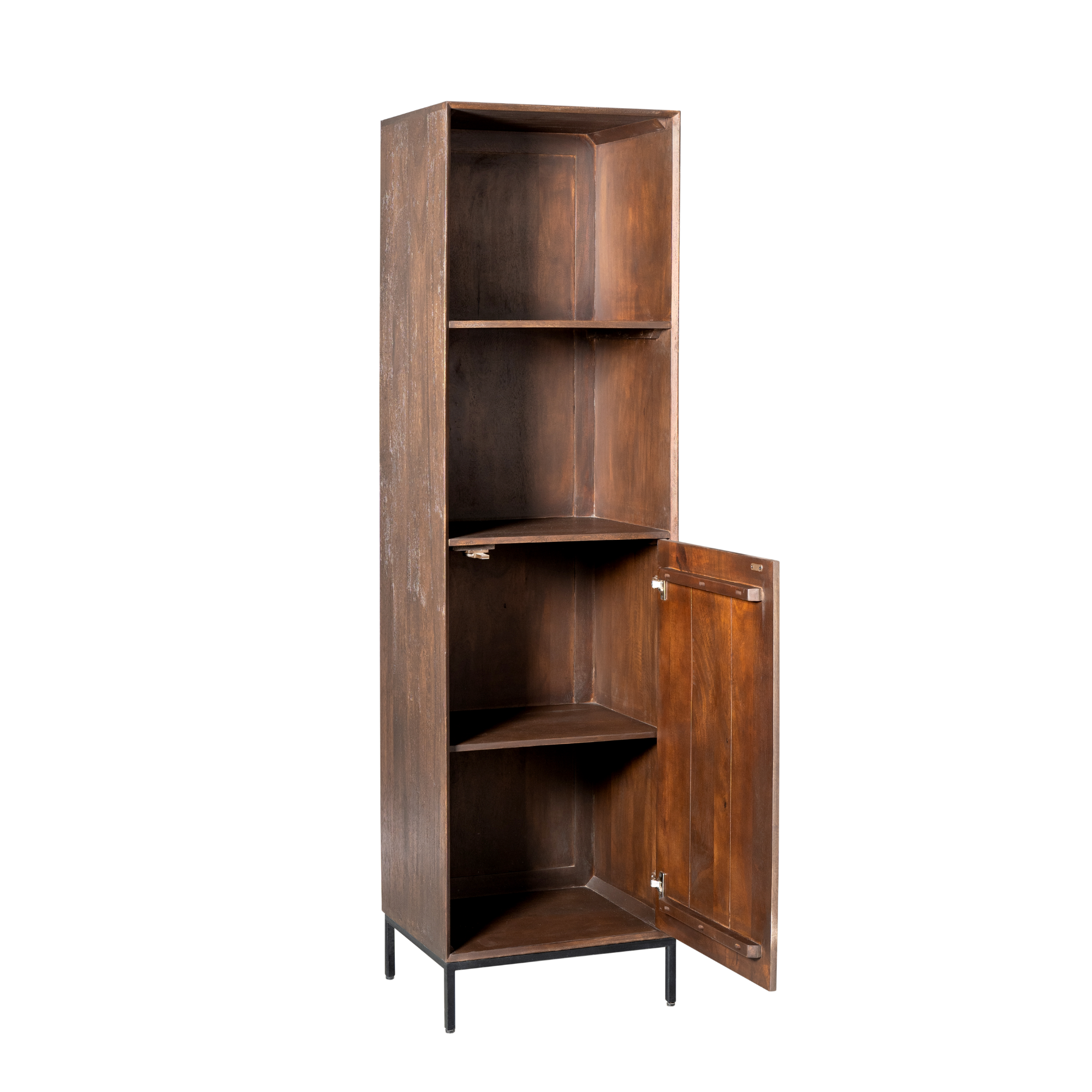 Boekenkast Madison | 1 Deur | Mangohout & Metaal