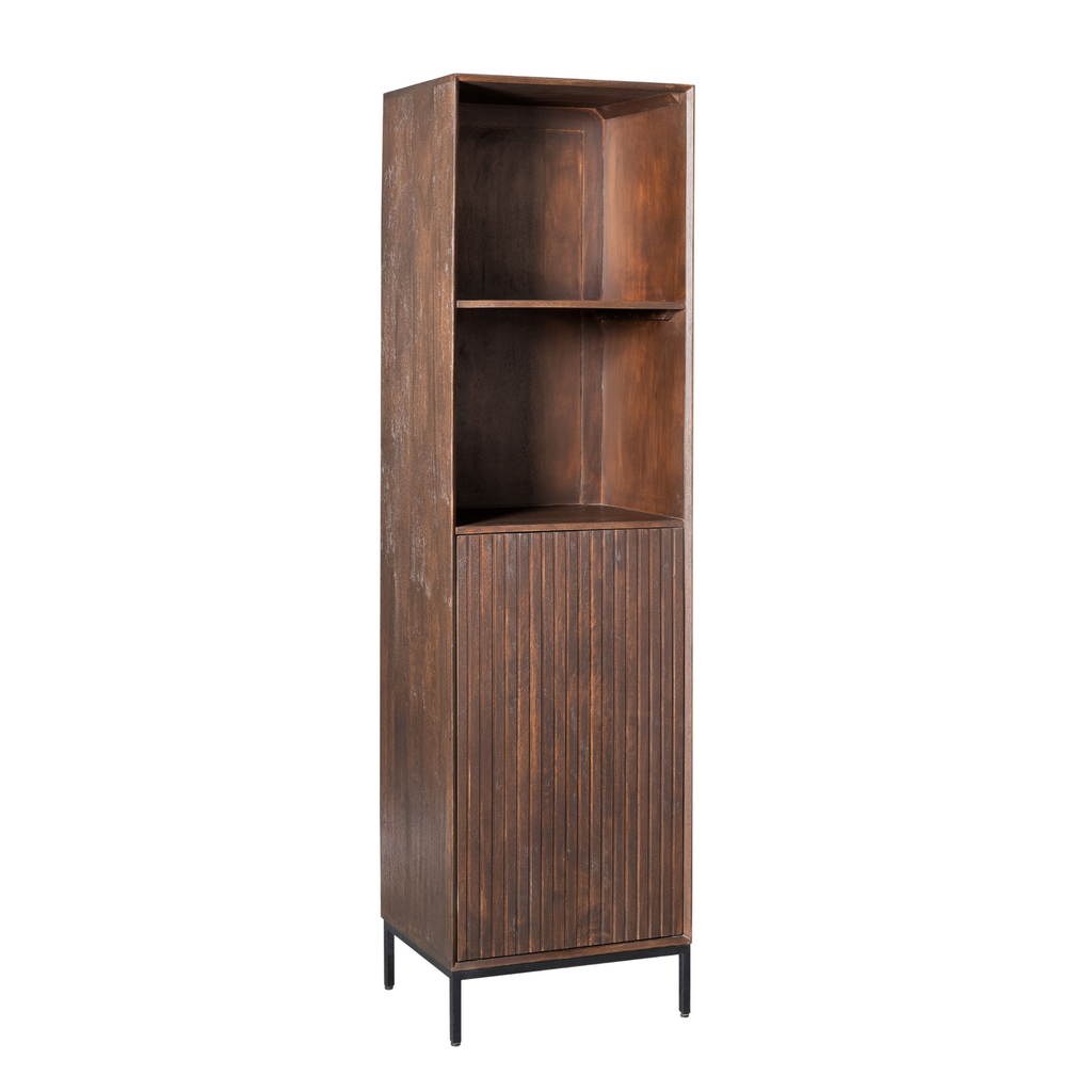 Boekenkast Madison | 1 Deur | Mangohout & Metaal