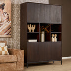 Vakkenkast Madison XL bruin| 135 cm