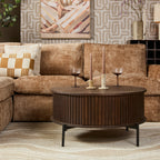 Salontafel Madison Bruin | 80 cm | Rond