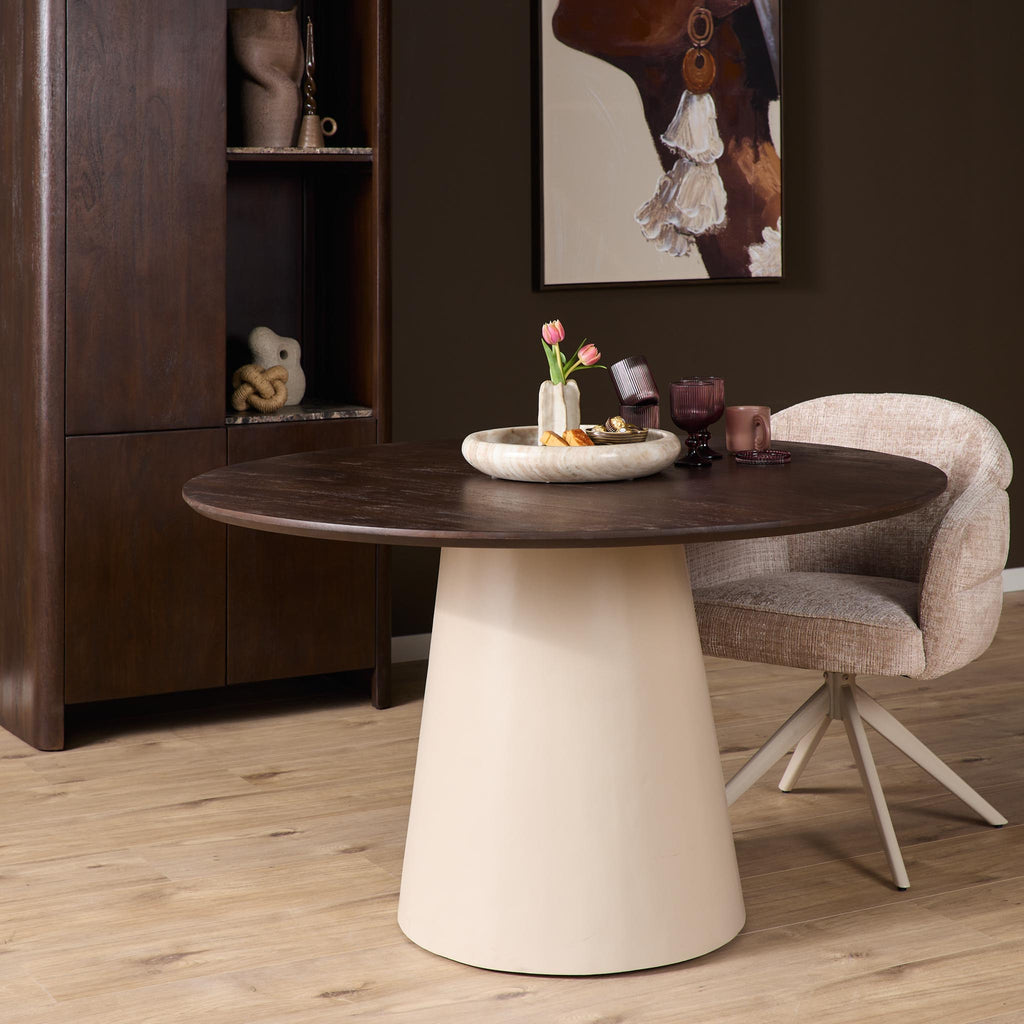 Eettafel Madison Brown | Mangohout | Bruin