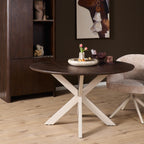 Eettafel Madison Brown | Rond Ø130 | Bruin