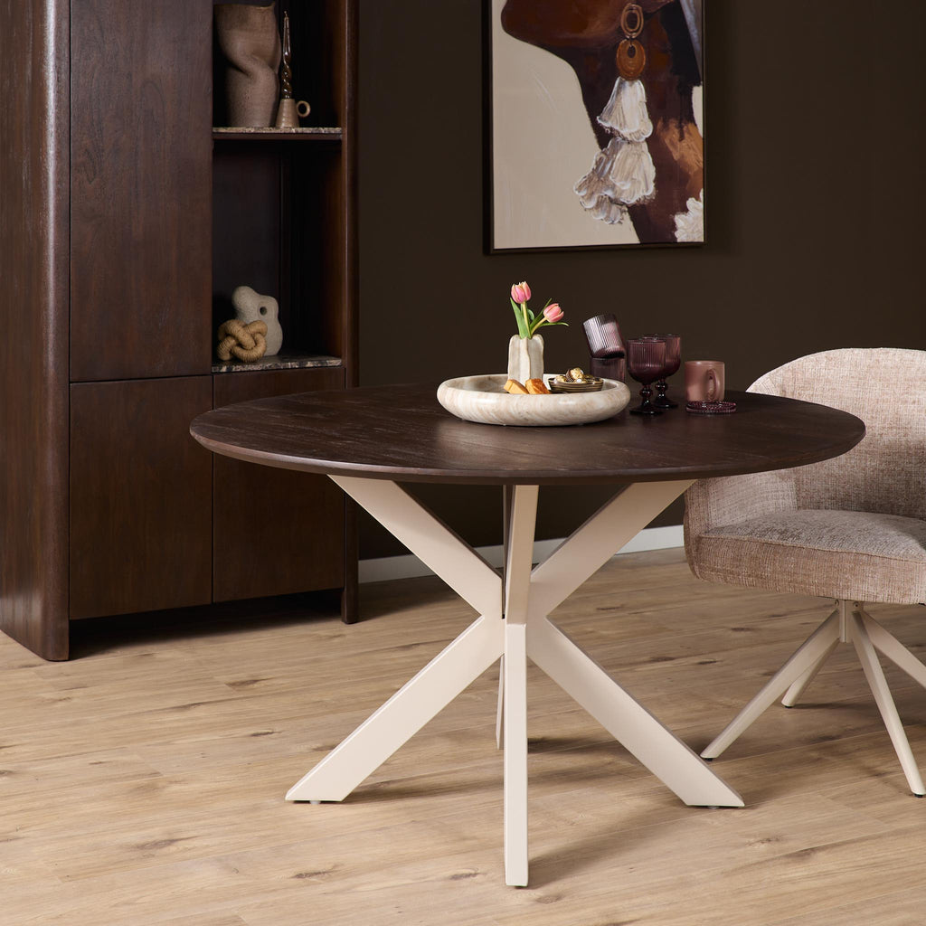 Eettafel Madison Brown | Rond | Ø150 cm
