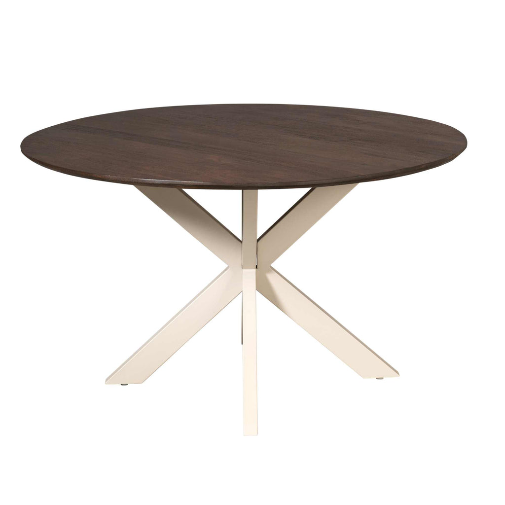Eettafel Madison Brown | Rond Ø130 | Bruin
