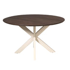 Eettafel Madison Brown | Rond Ø130 | Bruin