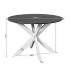 Eettafel Madison Brown | Rond Ø130 | Bruin