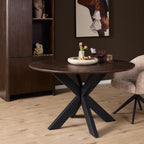 Eettafel Madison Brown | Rond | Ø130 cm Bruin
