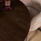 Eettafel Madison Brown | Rond | Ø130 cm Bruin
