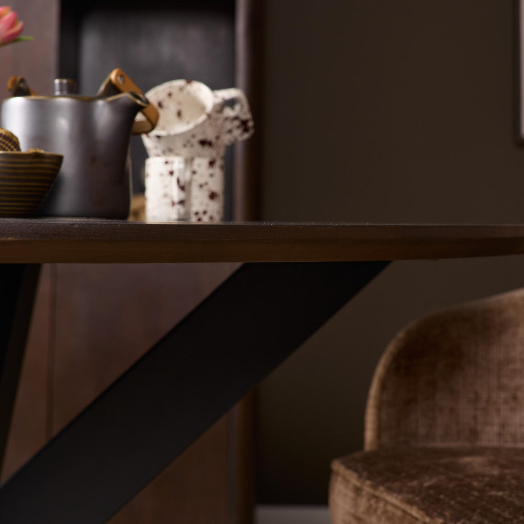 Eettafel Madison Brown | Rond | Ø130 cm Bruin