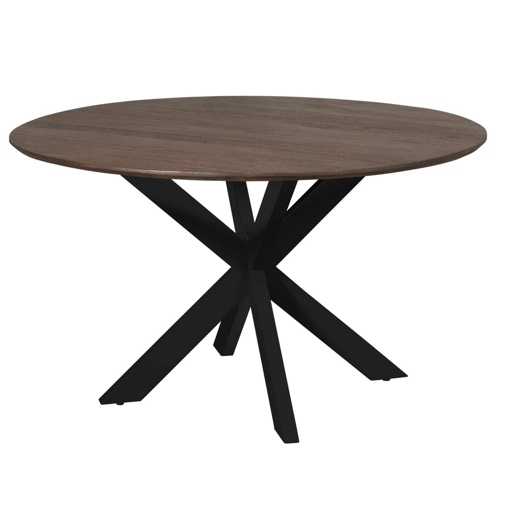 Eettafel Madison Brown | Rond | Ø130 cm Bruin